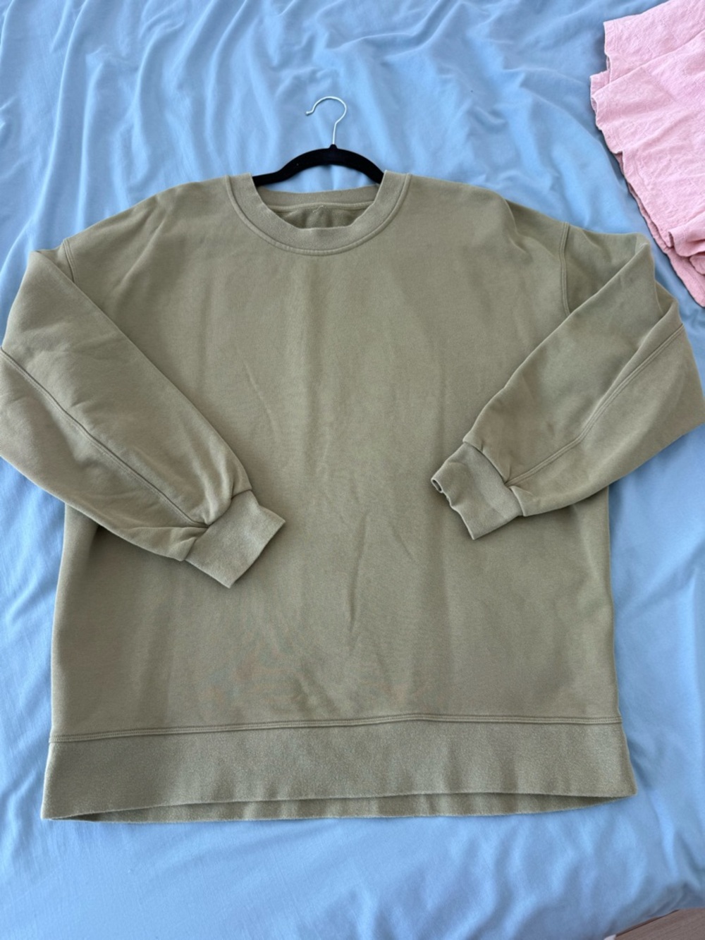 Lululemon sage green oversized crew sweater size 10